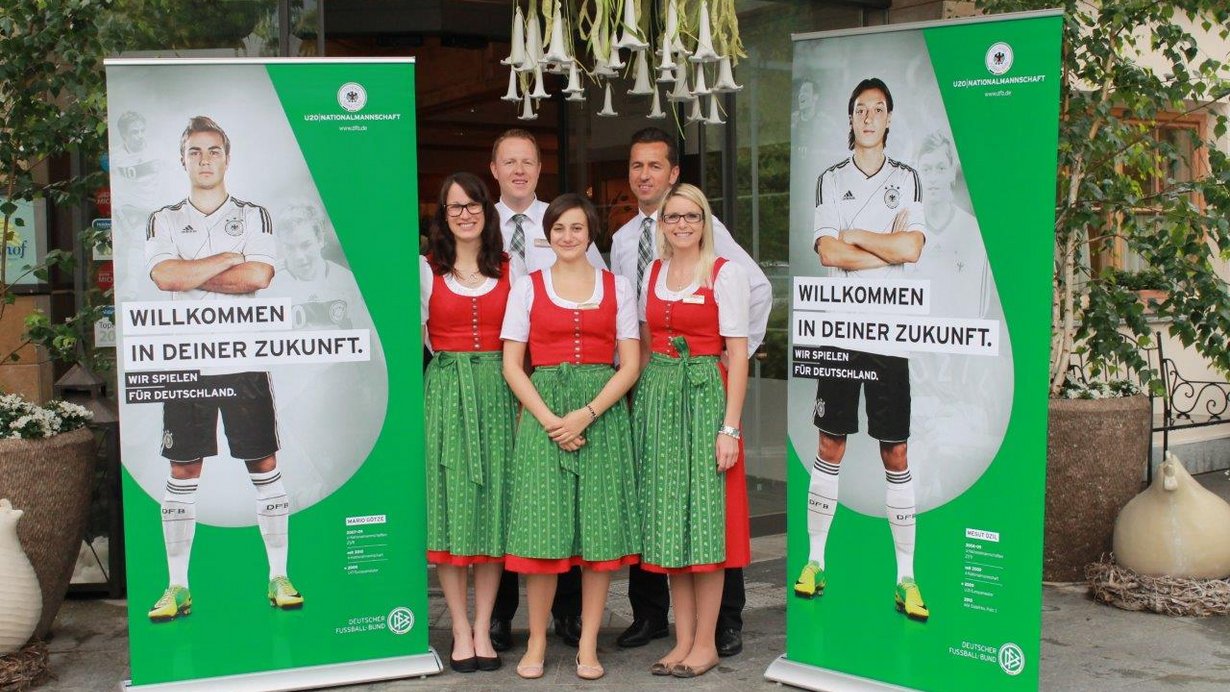 Die U20 Fußball-Nationalmannschaft im Quellenhof Passeier