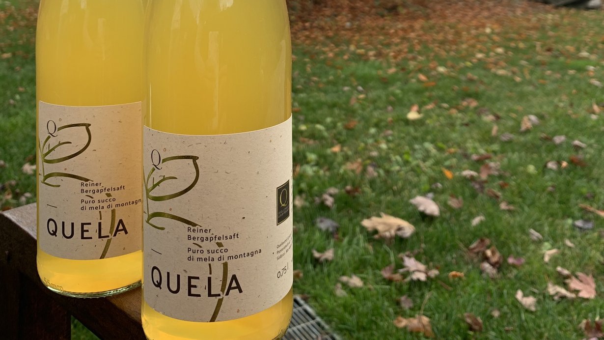 Quela - der neue Quellenhof Bergapfelsaft aus eigener Produktion