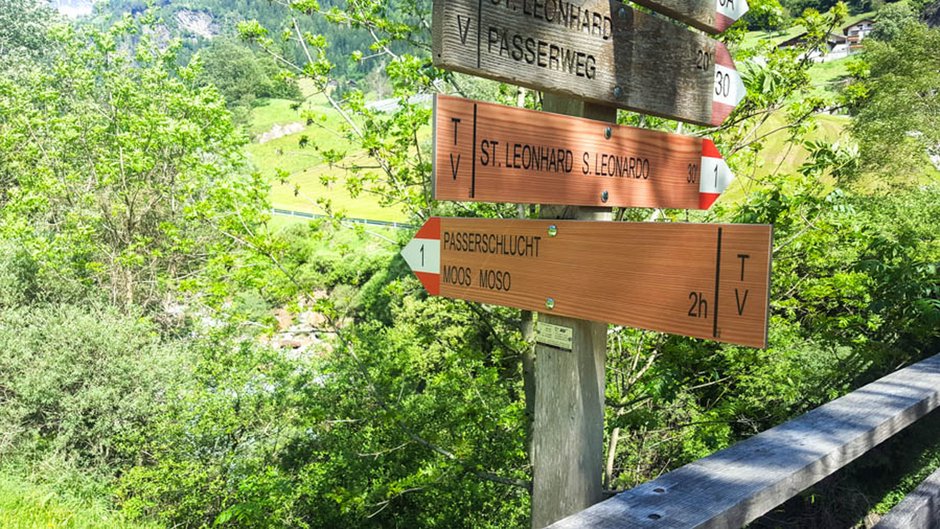 Wander-Empfehlung: Passerschluchtenweg